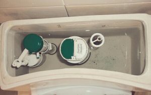 Cara memperbaiki tombol flush kloset duduk